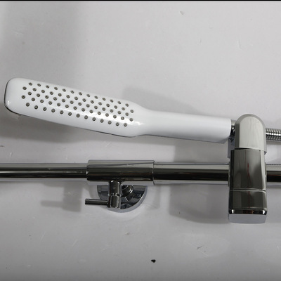 【水暖洁具批发 三档分水淋浴套装 全铜电镀顶喷花洒套装】价格,厂家,图片,淋浴器/淋浴柱/花洒,南安市仑苍奇箭卫浴水暖配件店-